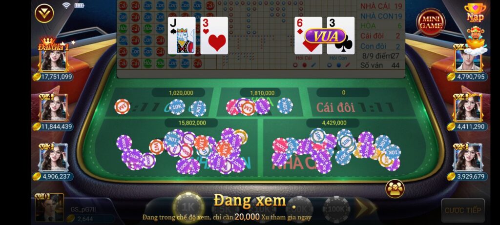 Giới thiệu thuật ngữ cá cược Baccarat TWIN